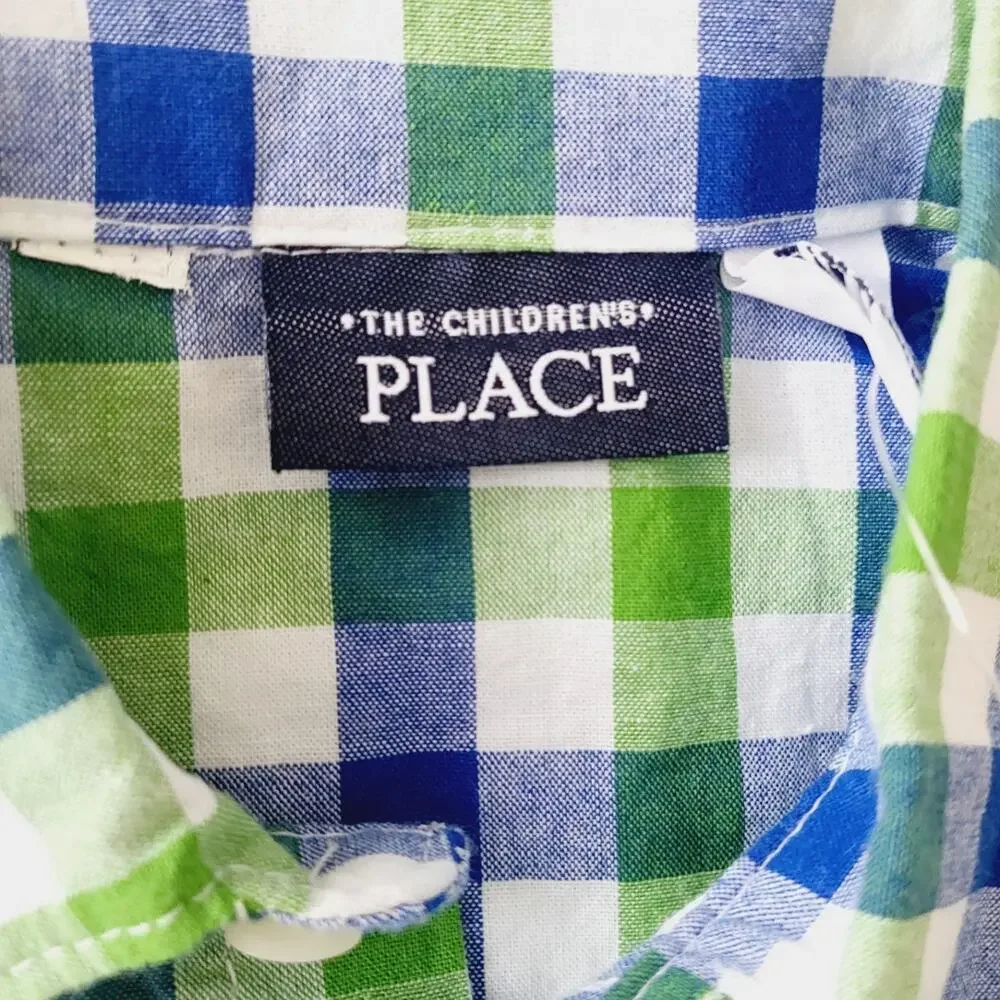 New 12-18M the Children's Place plaid shirt